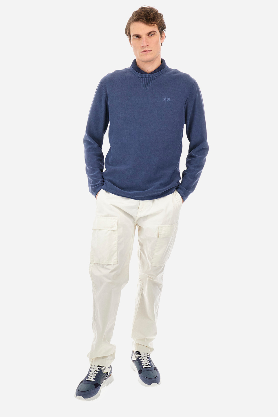 Sweater de algodón de corte recto - Ysmal | La Martina - Official Online Shop