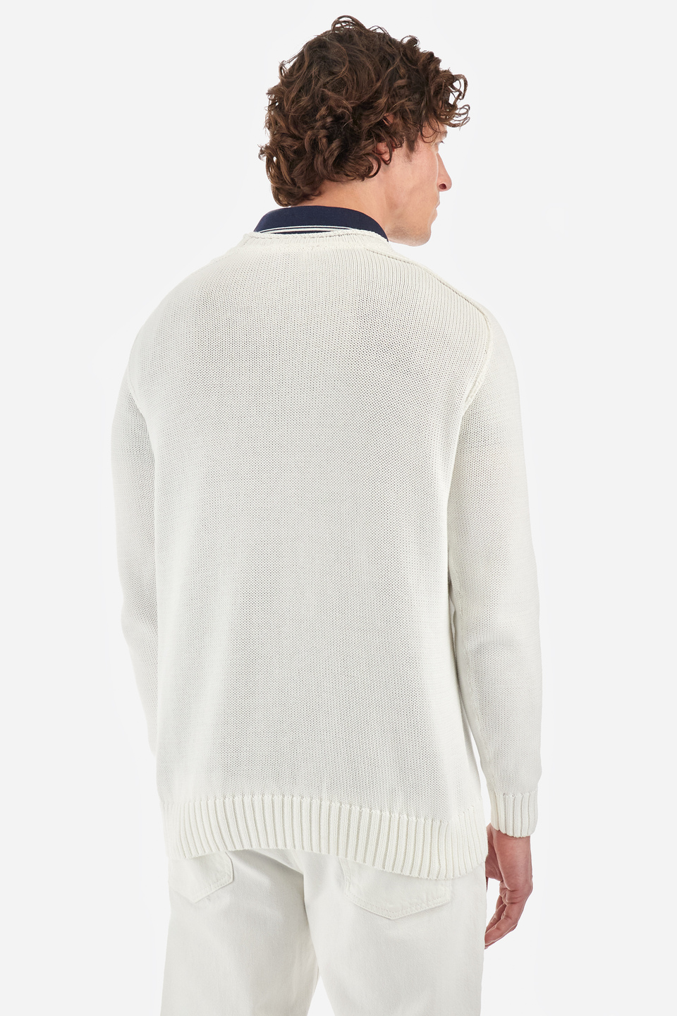 Sweater de algodón de corte recto - Yasahiro | La Martina - Official Online Shop
