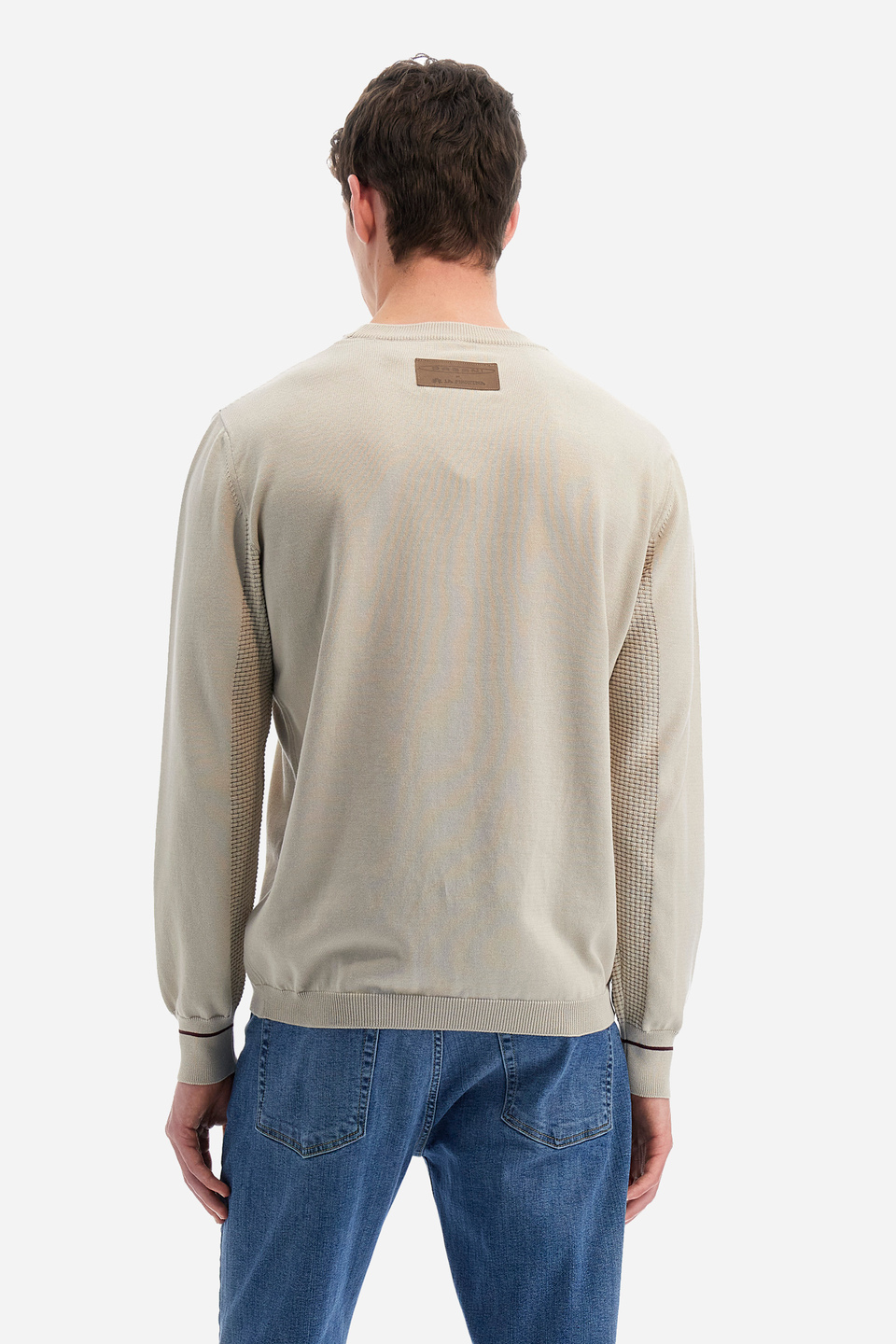 Sweater en mezcla de algodón de corte recto - Yusuke | La Martina - Official Online Shop