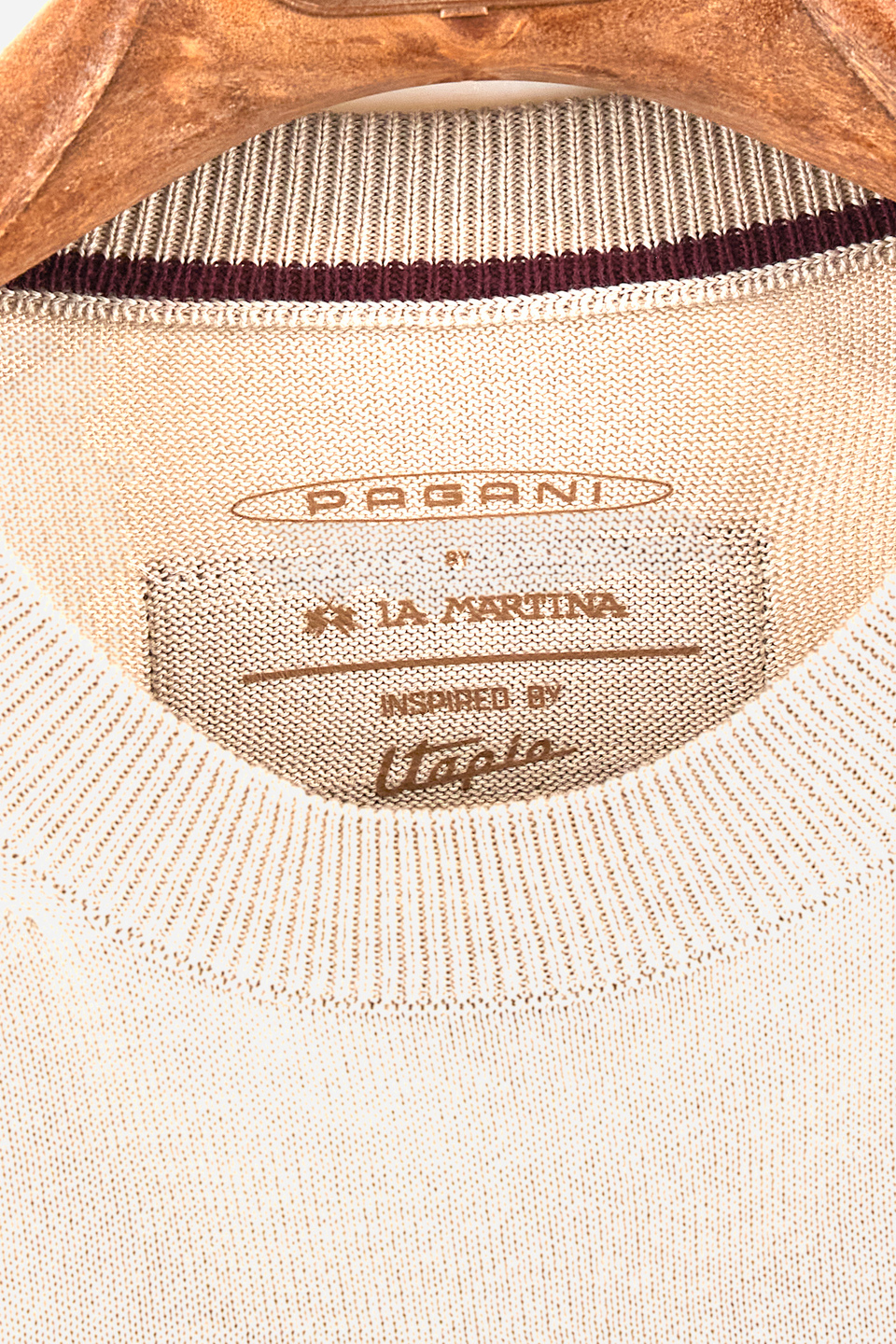 Sweater en mezcla de algodón de corte recto - Yusuke | La Martina - Official Online Shop