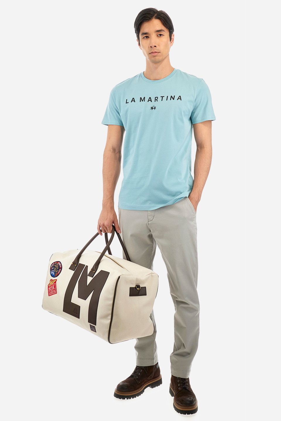 Pantalon chino homme coupe classique - Yirmeyahu | La Martina - Official Online Shop