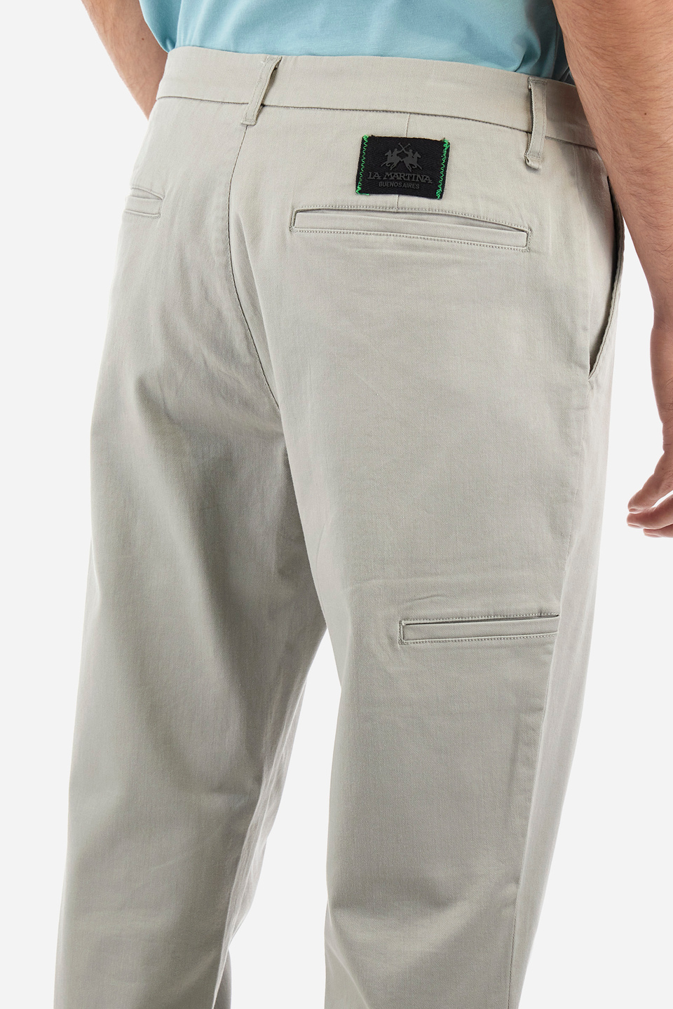Pantalones chinos de hombre de corte recto - Yirmeyahu | La Martina - Official Online Shop