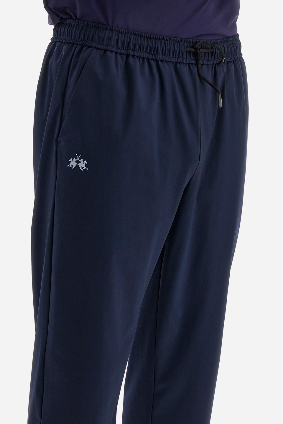 Regular-fit jogging bottoms in a synthetic fabric - Yovanney | La Martina - Official Online Shop