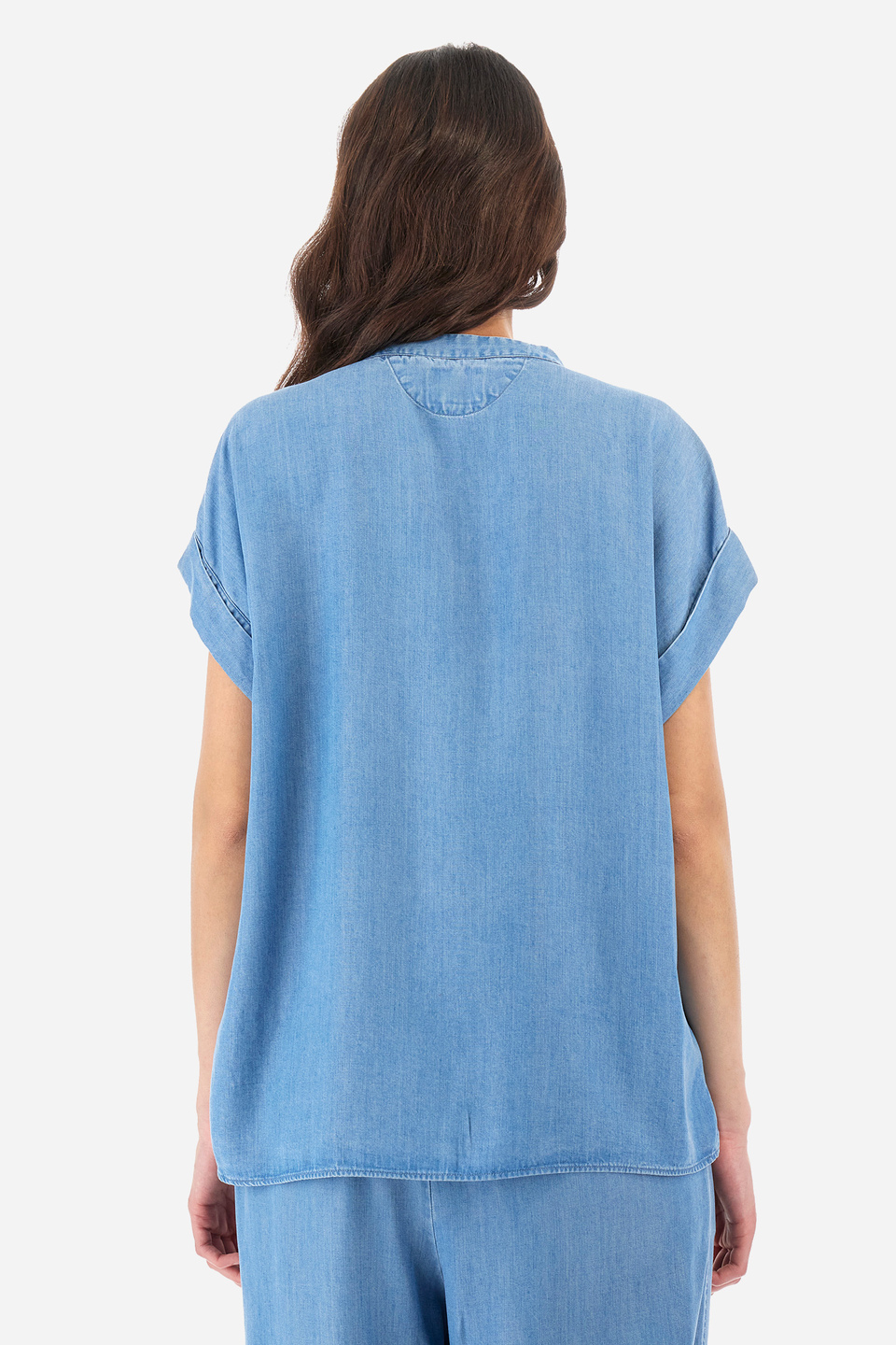 Chemise à manches courtes coupe classique en tissu écologique - Yashwina | La Martina - Official Online Shop