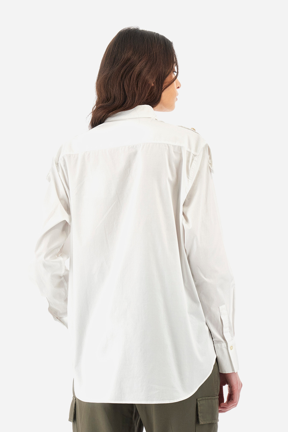 Camicia regular fit in cotone elasticizzato - Yakira | La Martina - Official Online Shop