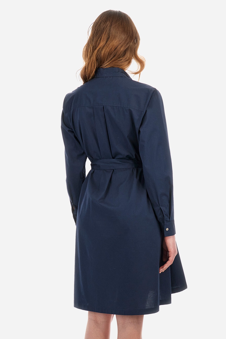 Vestido de corte recto en algodón elastizado - Yaira | La Martina - Official Online Shop
