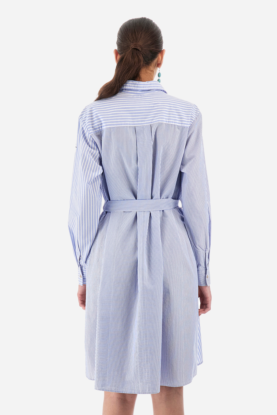 Regular-fit cotton dress - Yamini | La Martina - Official Online Shop