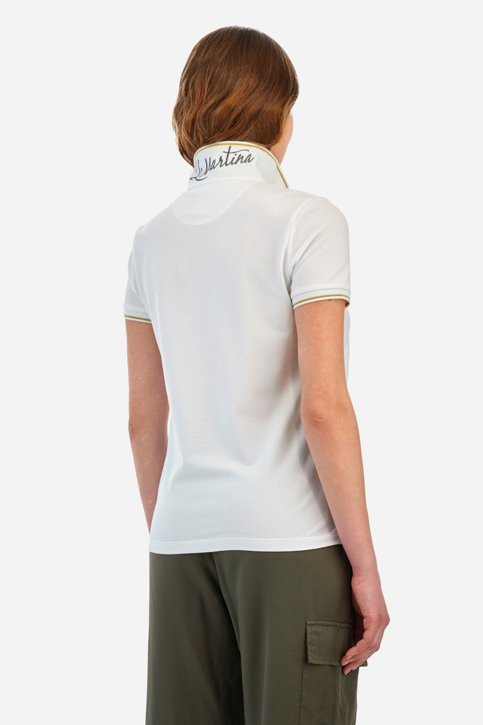 Polo regular fit in cotone elasticizzato - Yerina | La Martina - Official Online Shop