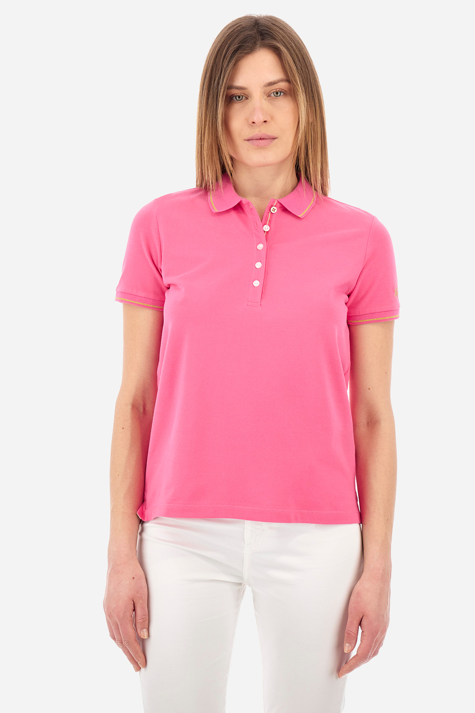 Poloshirt aus Stretch-Baumwolle Regular Fit – Yerina | La Martina - Official Online Shop