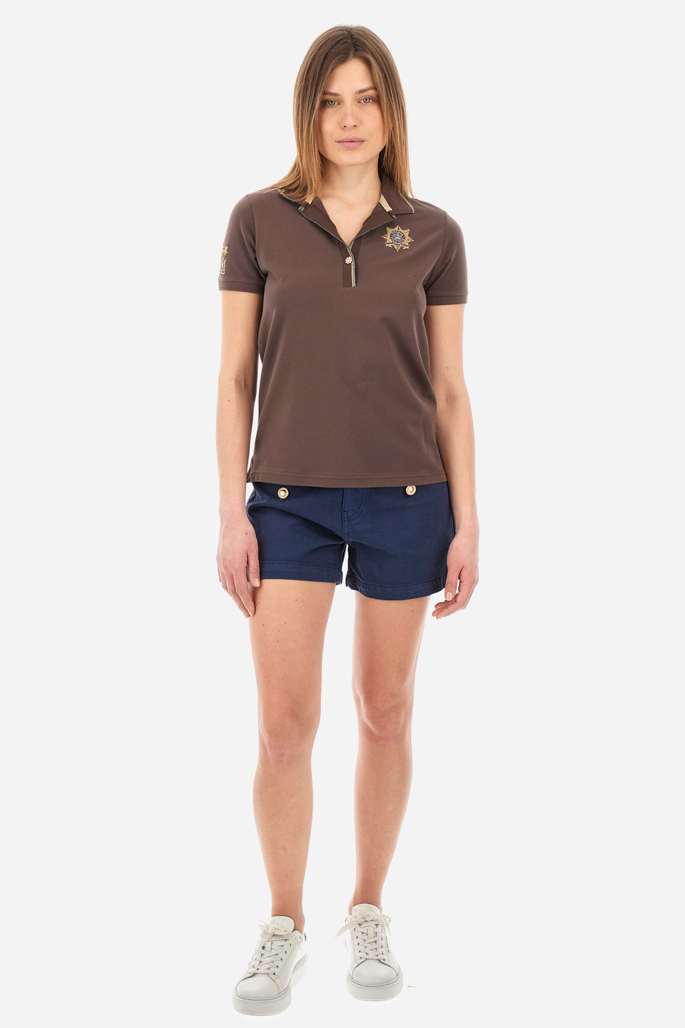 Regular-fit Guards polo shirt in elasticated cotton - Yawa | La Martina - Official Online Shop