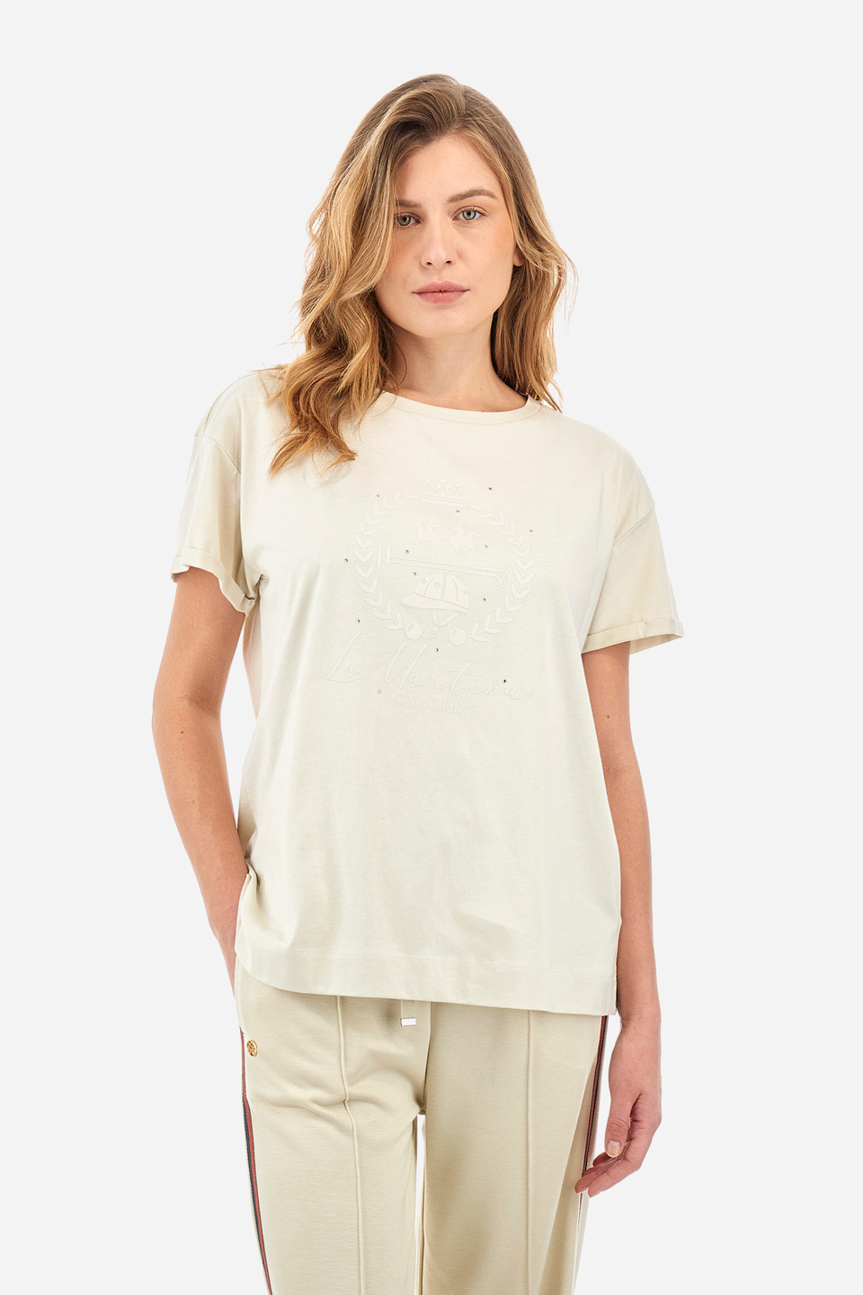 T-shirt femme coupe classique - Yolanda | La Martina - Official Online Shop