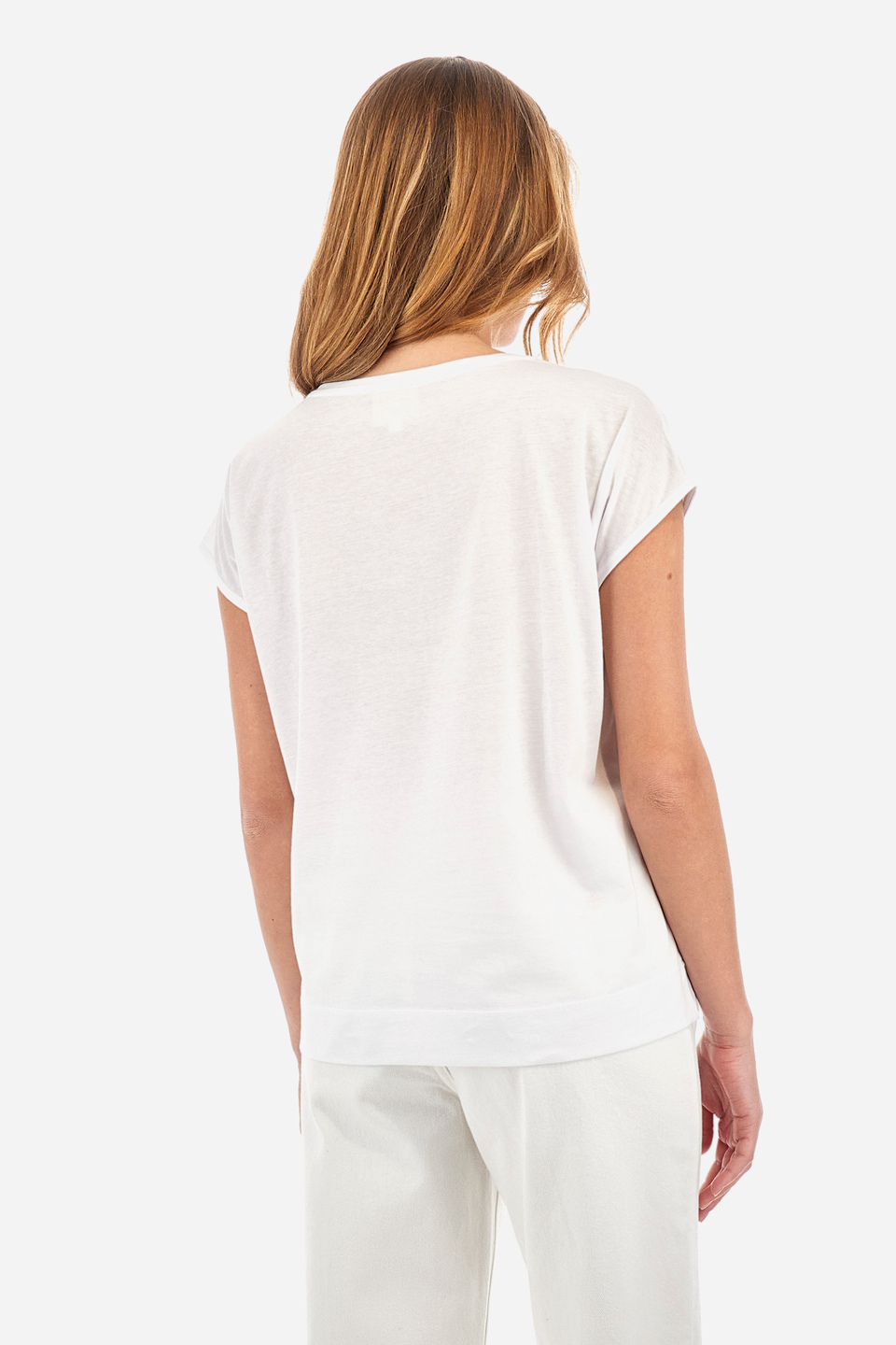 Remera de algodón de corte recto - Yesemia | La Martina - Official Online Shop