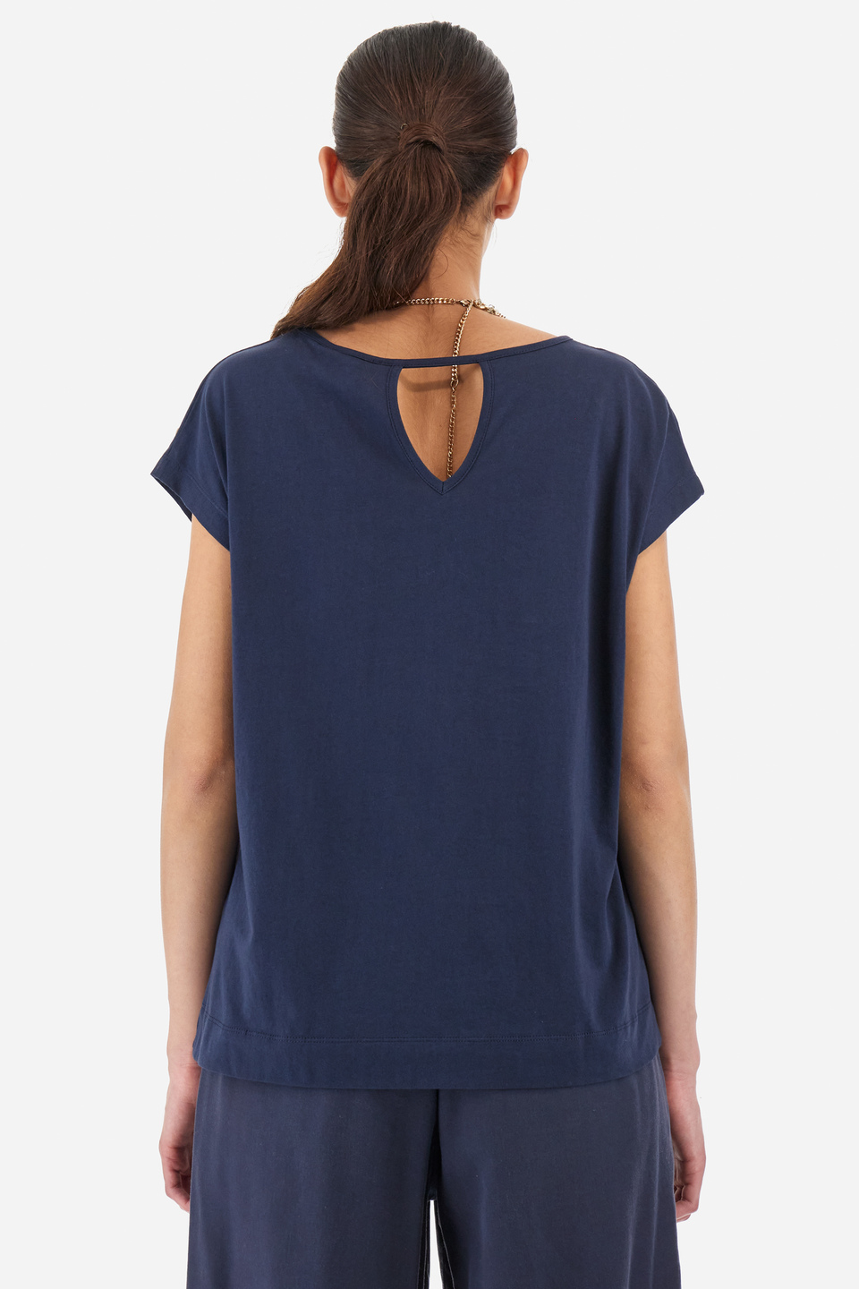 Regular-fit cotton T-shirt - Yacintha | La Martina - Official Online Shop