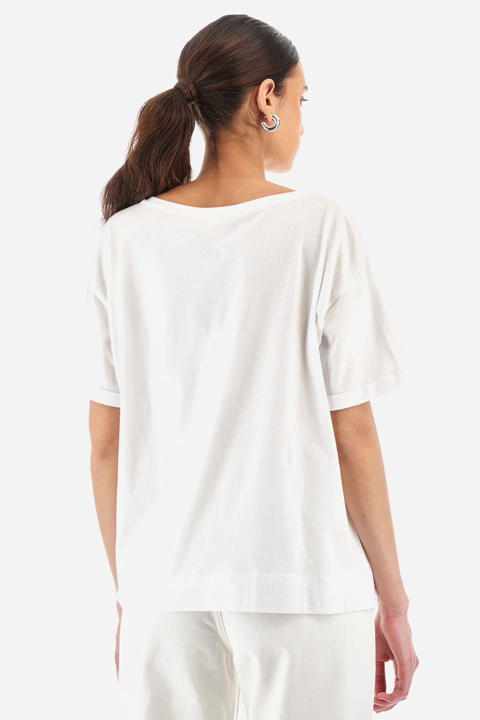 T-shirt regular fit in cotone - Yahaira | La Martina - Official Online Shop