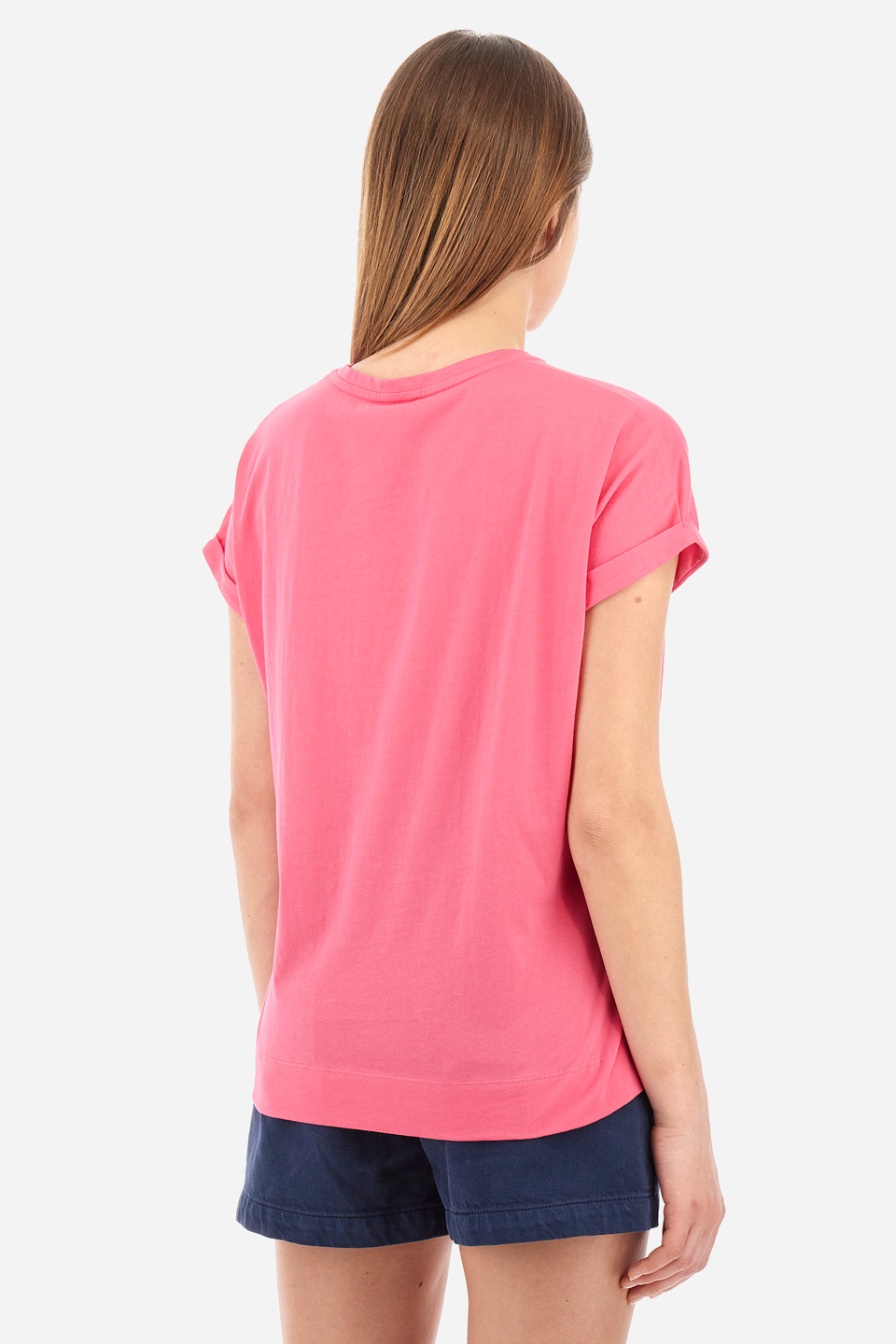 T-shirt coupe classique en coton - Yemina | La Martina - Official Online Shop