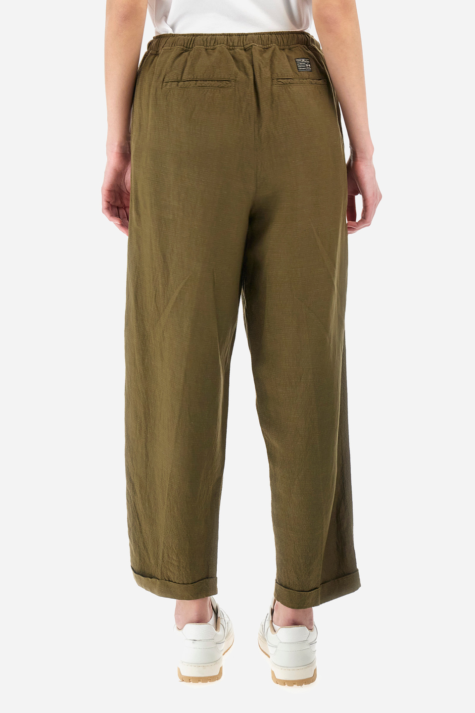 Pantaloni regular fit in misto lino - Yelisabeta | La Martina - Official Online Shop