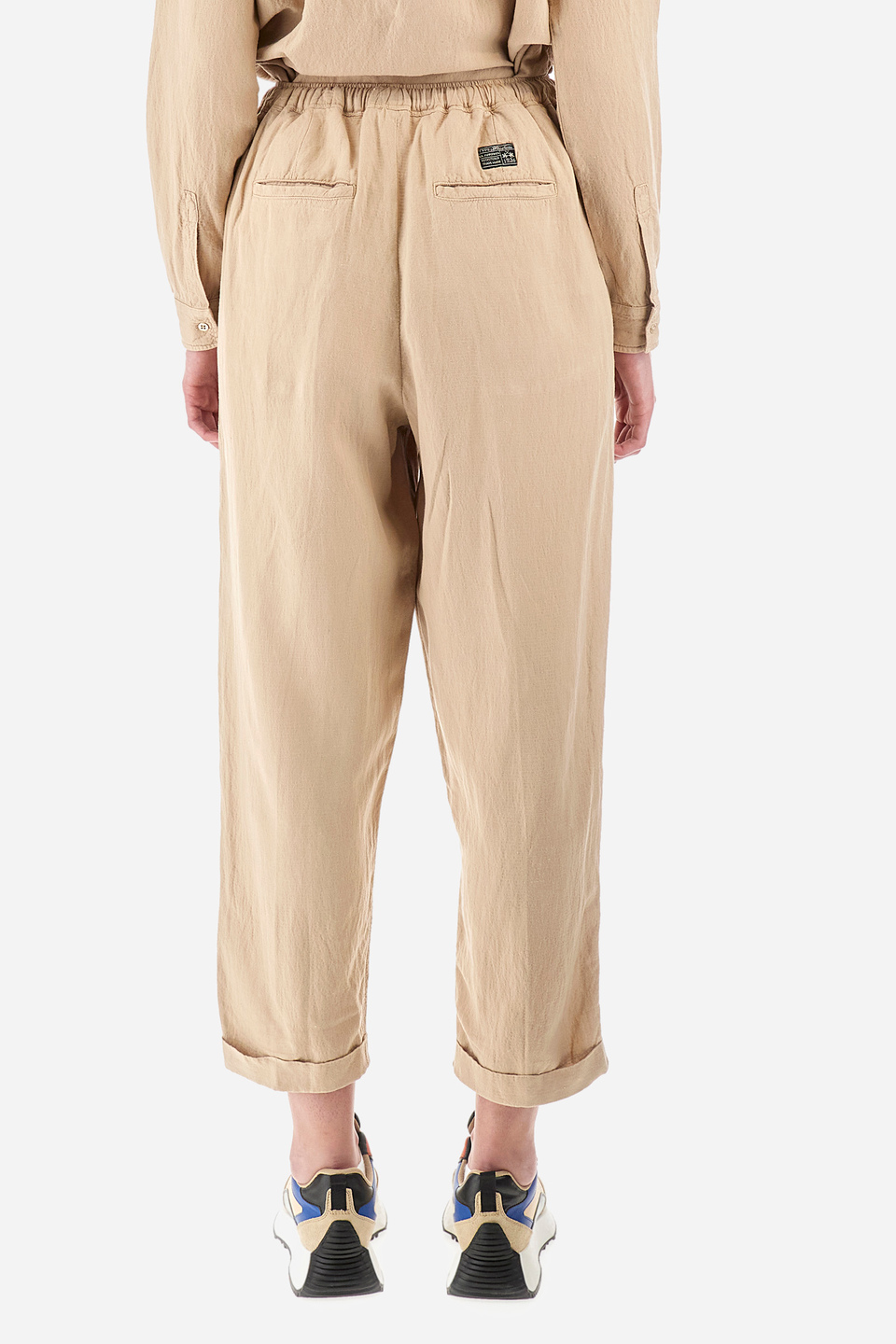 Pantaloni regular fit in misto lino - Yelisabeta | La Martina - Official Online Shop