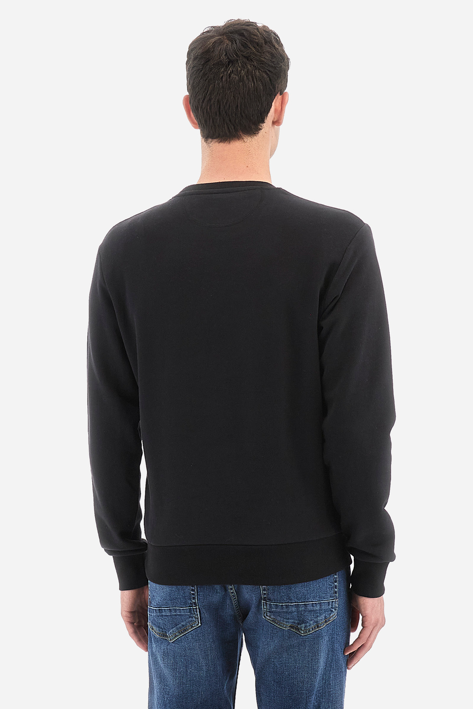 Men's crew-neck sweatshirt in a regular fit - Domingo | La Martina - Official Online Shop