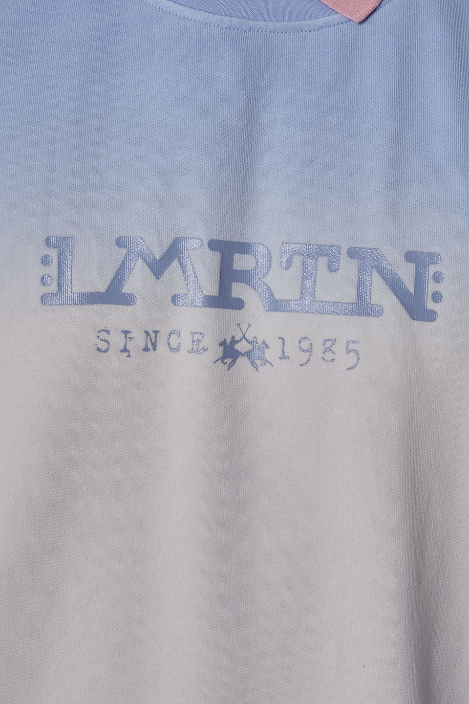 Sweat-shirt ras de cou homme 100% coton coupe oversize | La Martina - Official Online Shop
