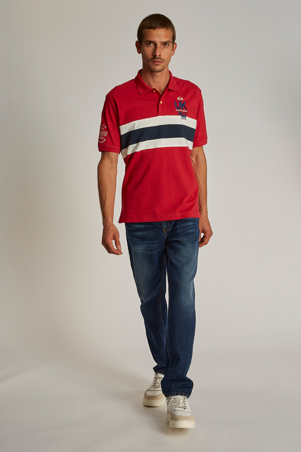 Polo homme 100% coton à manches courtes et coupe oversize | La Martina - Official Online Shop