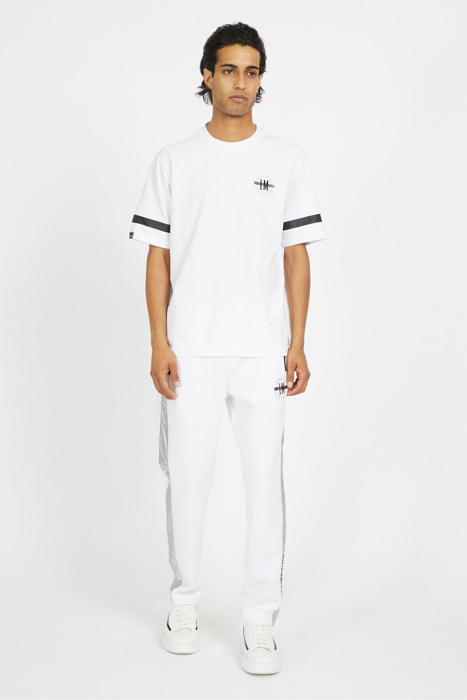 Camiseta de manga corta para hombre de algodón elástico regular fit - Vicenzio | La Martina - Official Online Shop