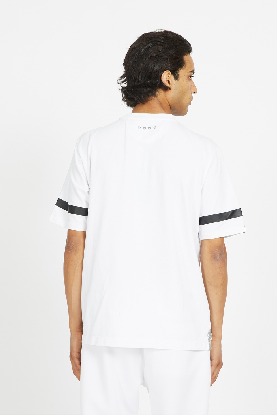 Men's short-sleeved T-shirt in regular fit stretch cotton - Vicenzio | La Martina - Official Online Shop