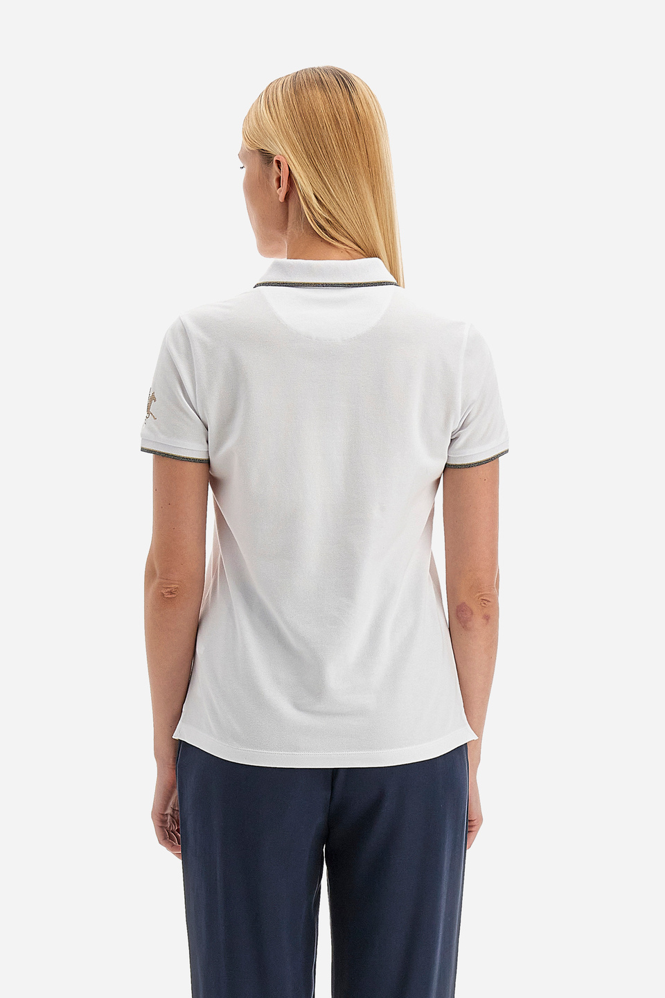 Women's regular fit cotton polo shirt - Vinia | La Martina - Official Online Shop