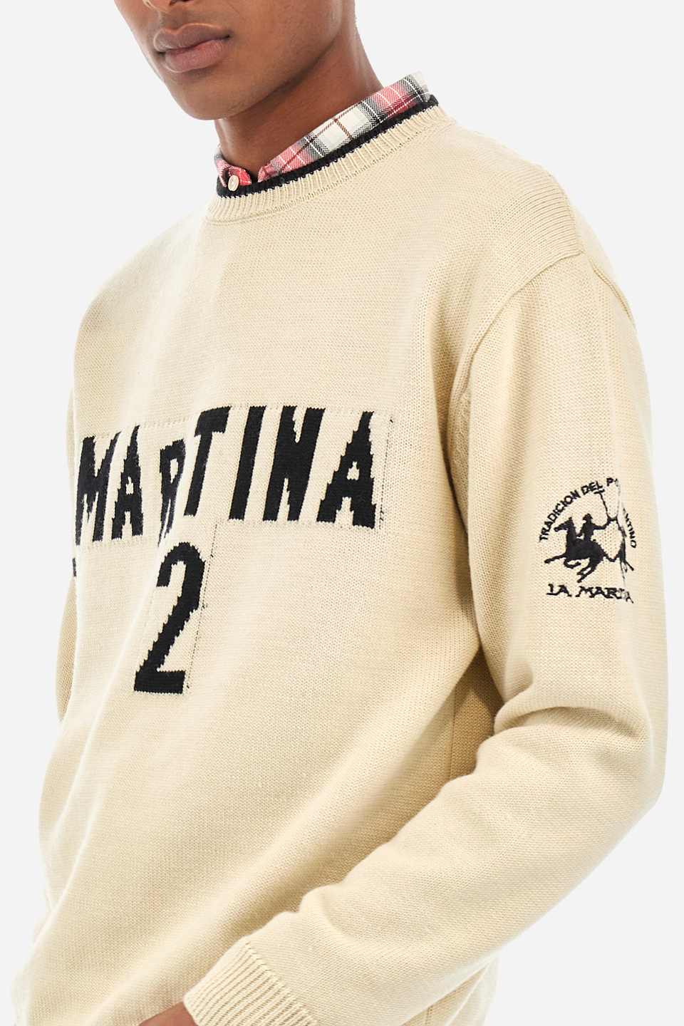 Jersey de cuello redondo de ajuste cómodo para hombre - Walenkino | La Martina - Official Online Shop