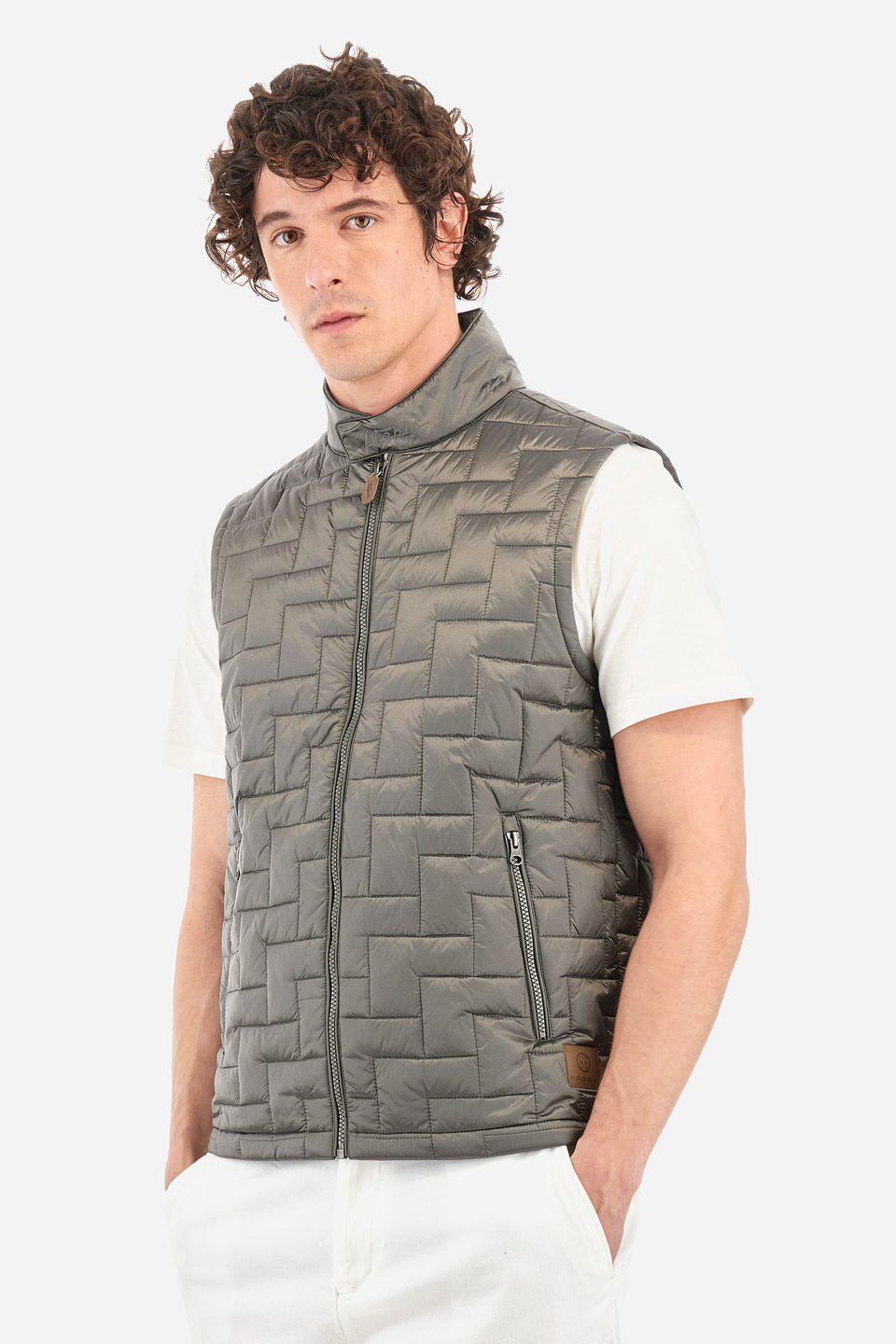 Regular-fit gilet in synthetic fabric - Yardlee | La Martina - Official Online Shop