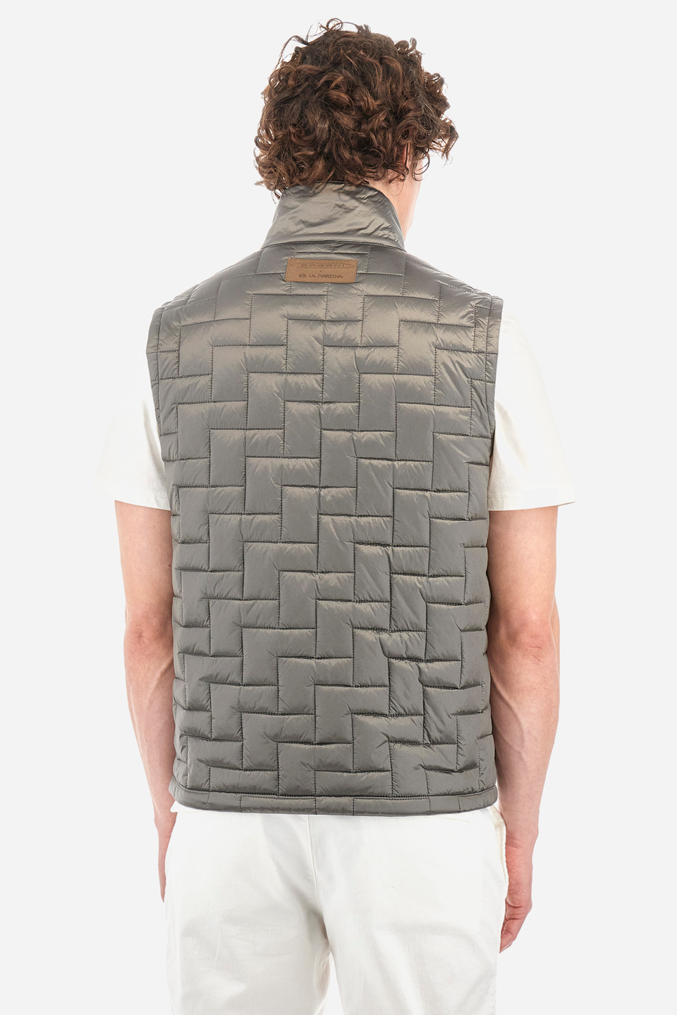 Regular-fit gilet in synthetic fabric - Yardlee | La Martina - Official Online Shop
