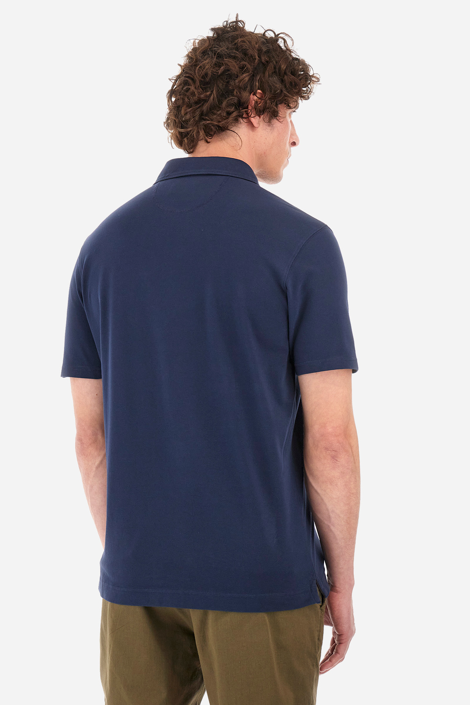 Regular-fit polo shirt in elasticated cotton - Yasmani | La Martina - Official Online Shop