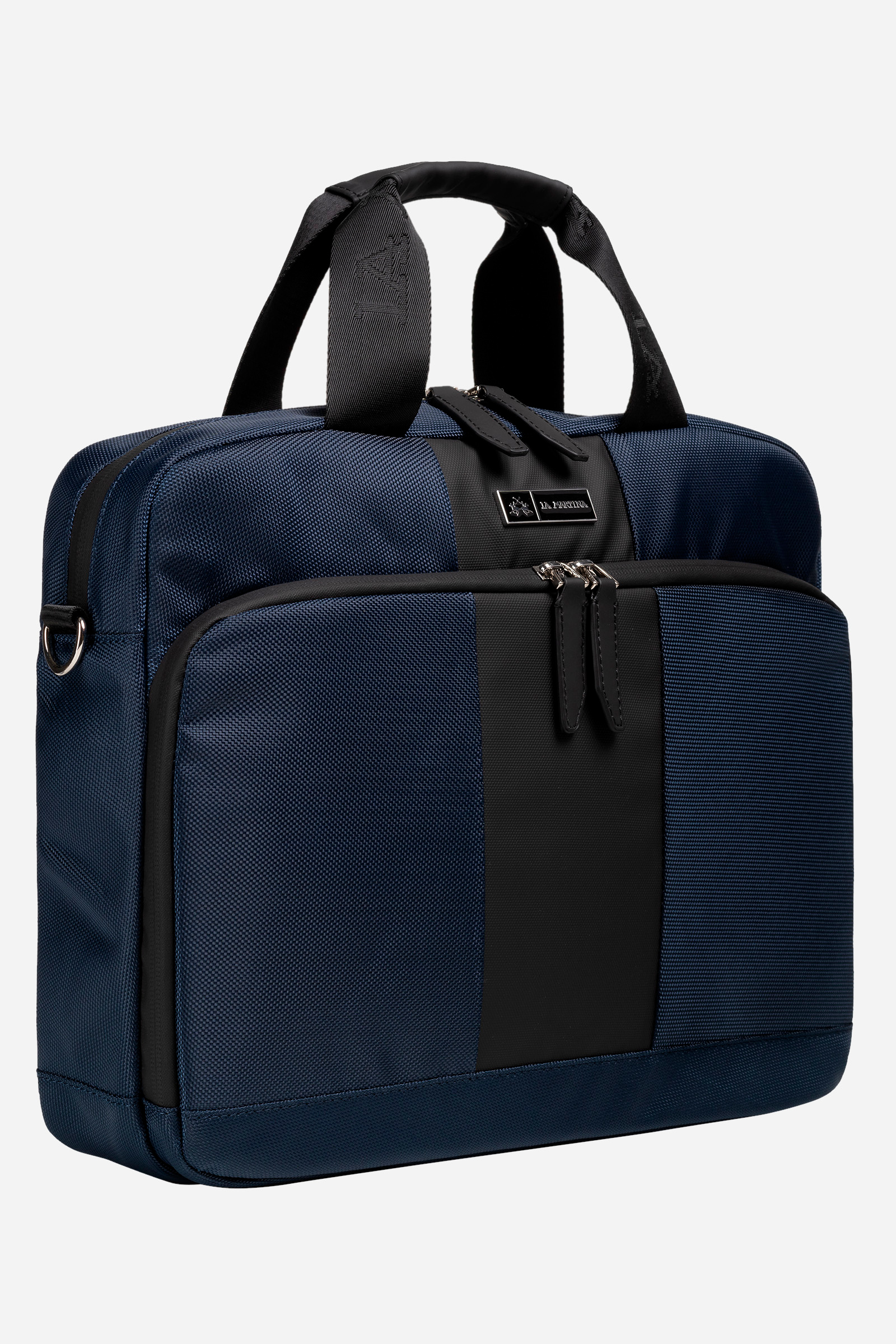 Men PU fabric briefcase Navy La Martina | Shop Online