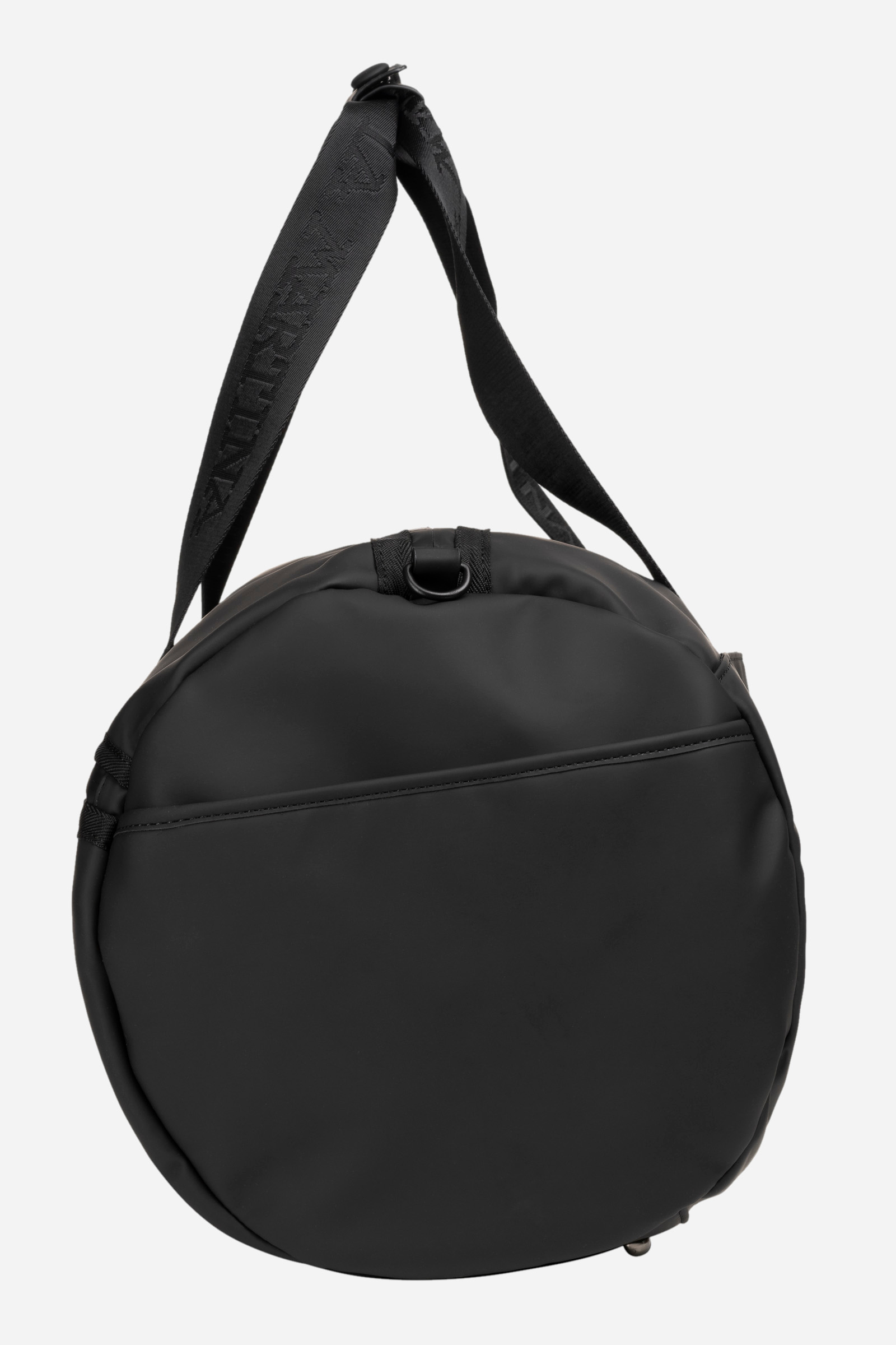 Einfarbige schwarze Tasche aus PU-Stoff - Augusto Schwarz La
