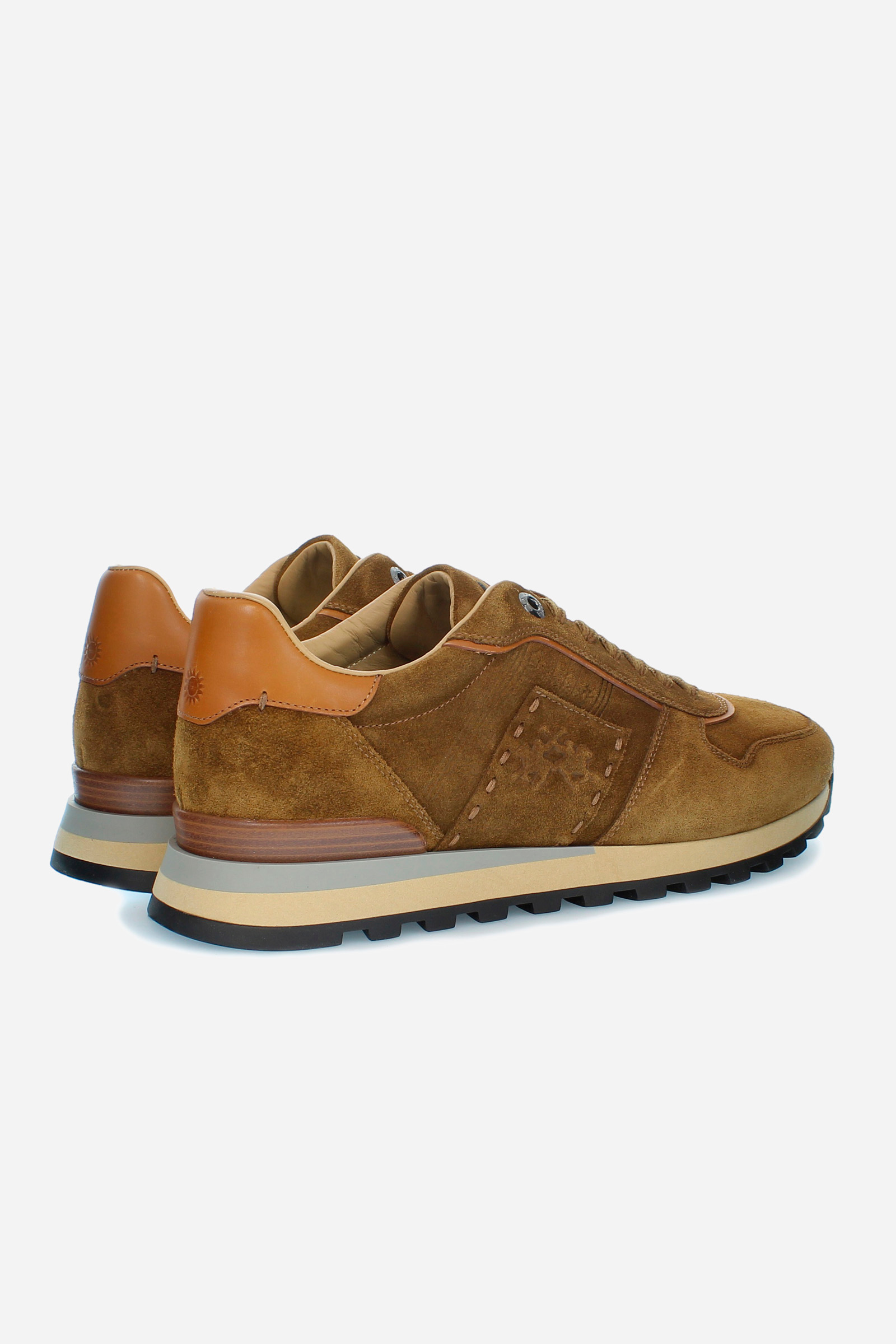 Baskets homme en daim TOBACCO LEATHER La Martina Shop