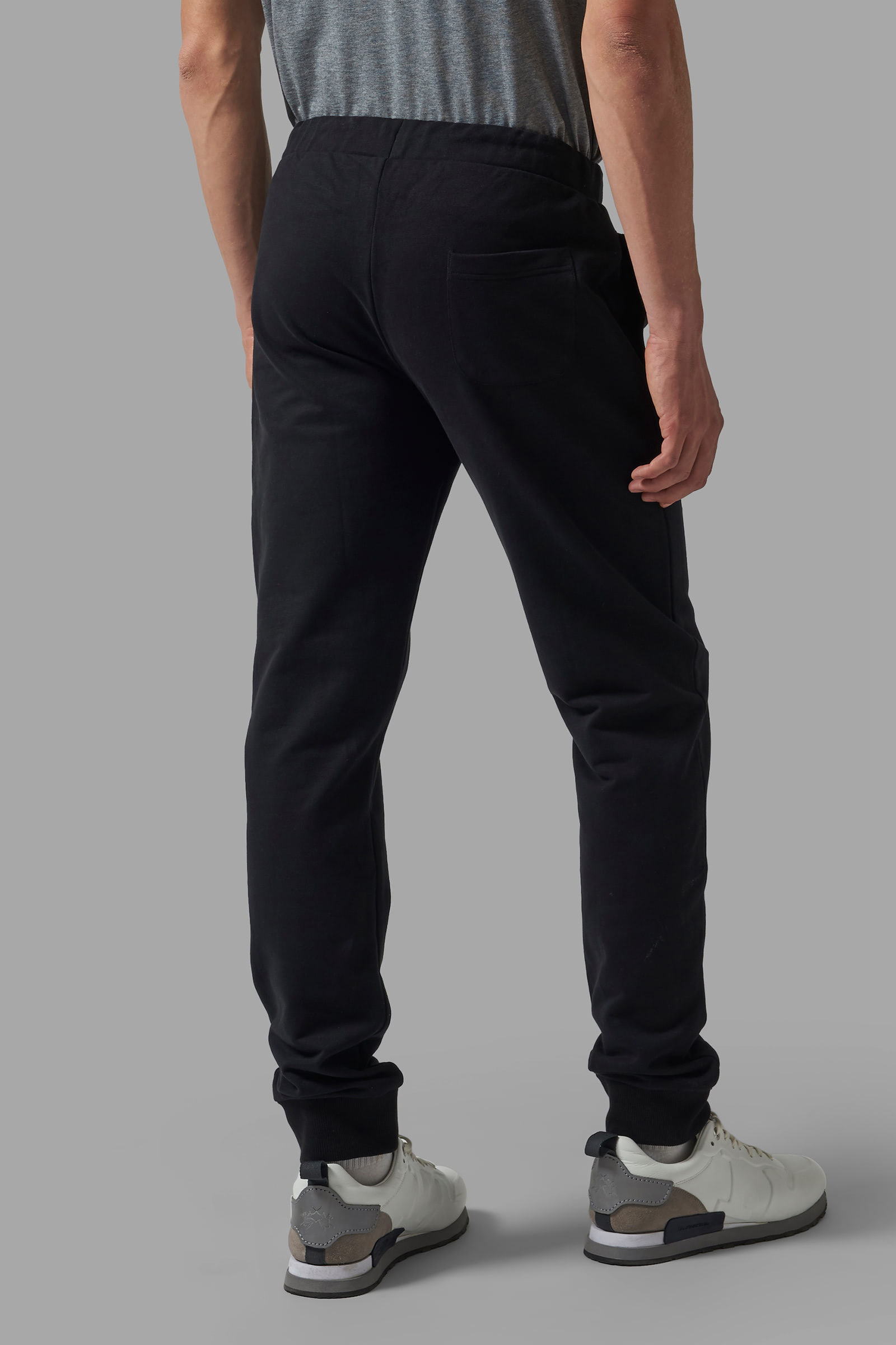 Pantalon de jogging homme en coton mélangé avec cordon de serrage et poches  Polo Academy - Vidor Gris chiné clair La Martina
