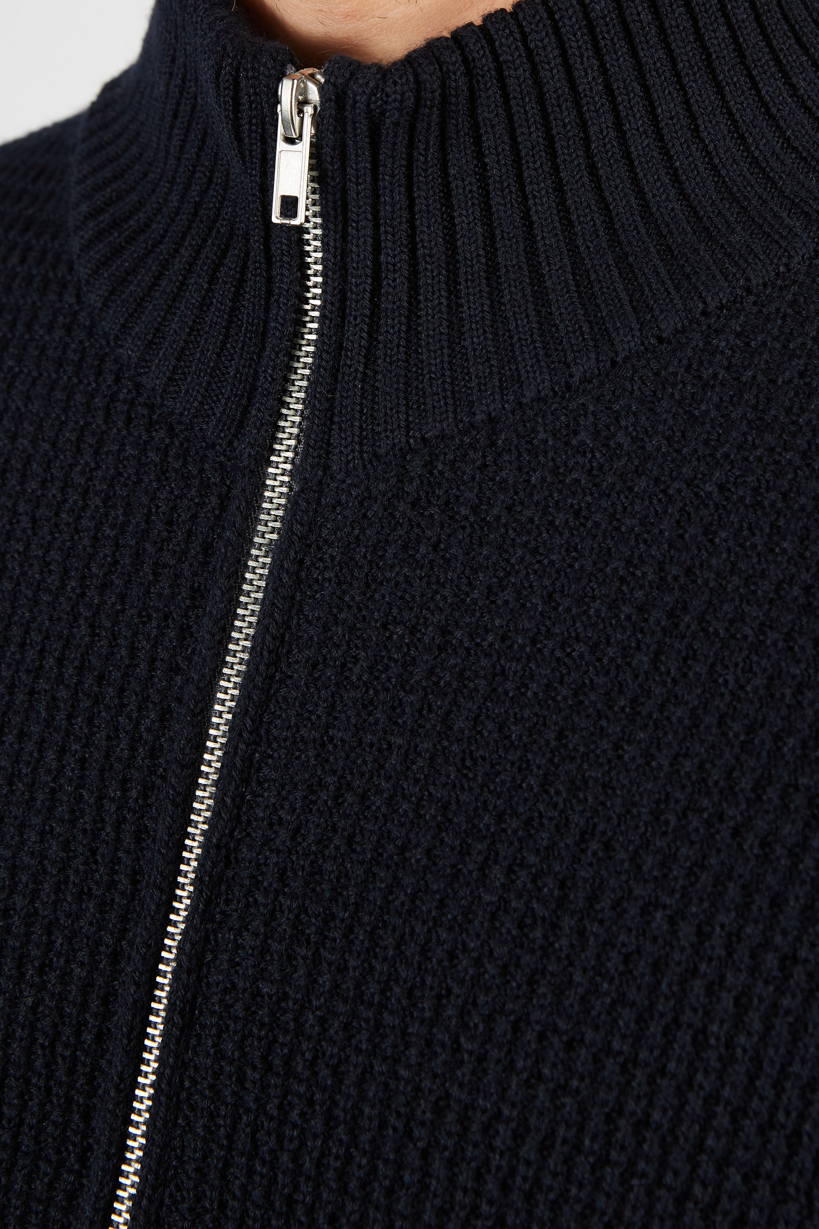 23585 - sweater hombre lana virgen con botones natural - ARANDU