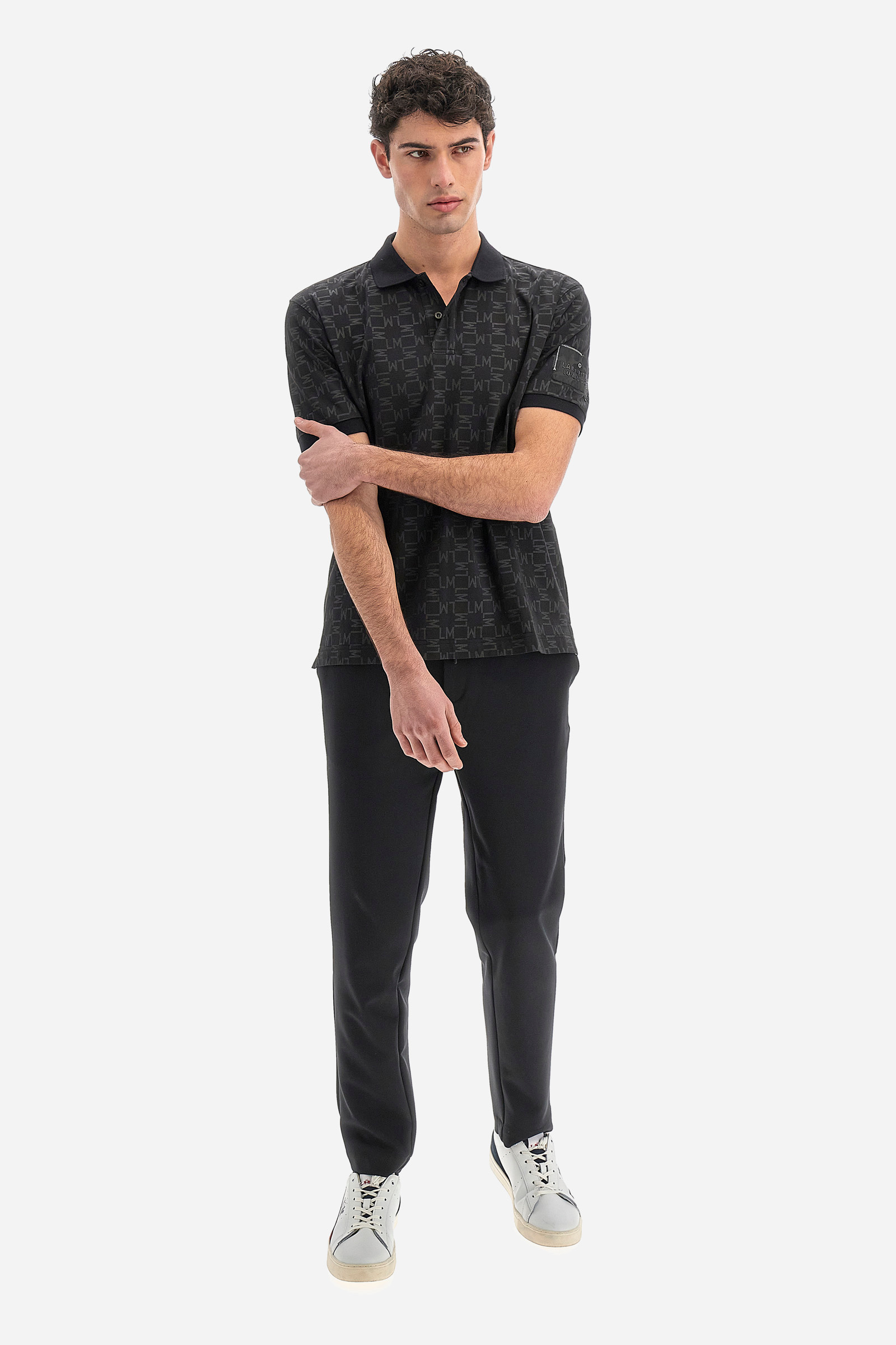 Polo uomo regular fit - Woodard Black/Black La Martina