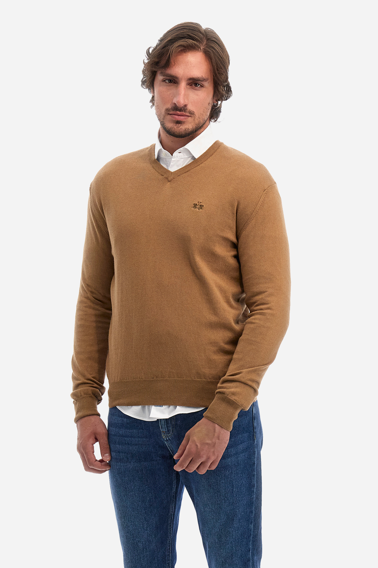 Sweater hombre de corte recto - Quittances /Navy La Martina