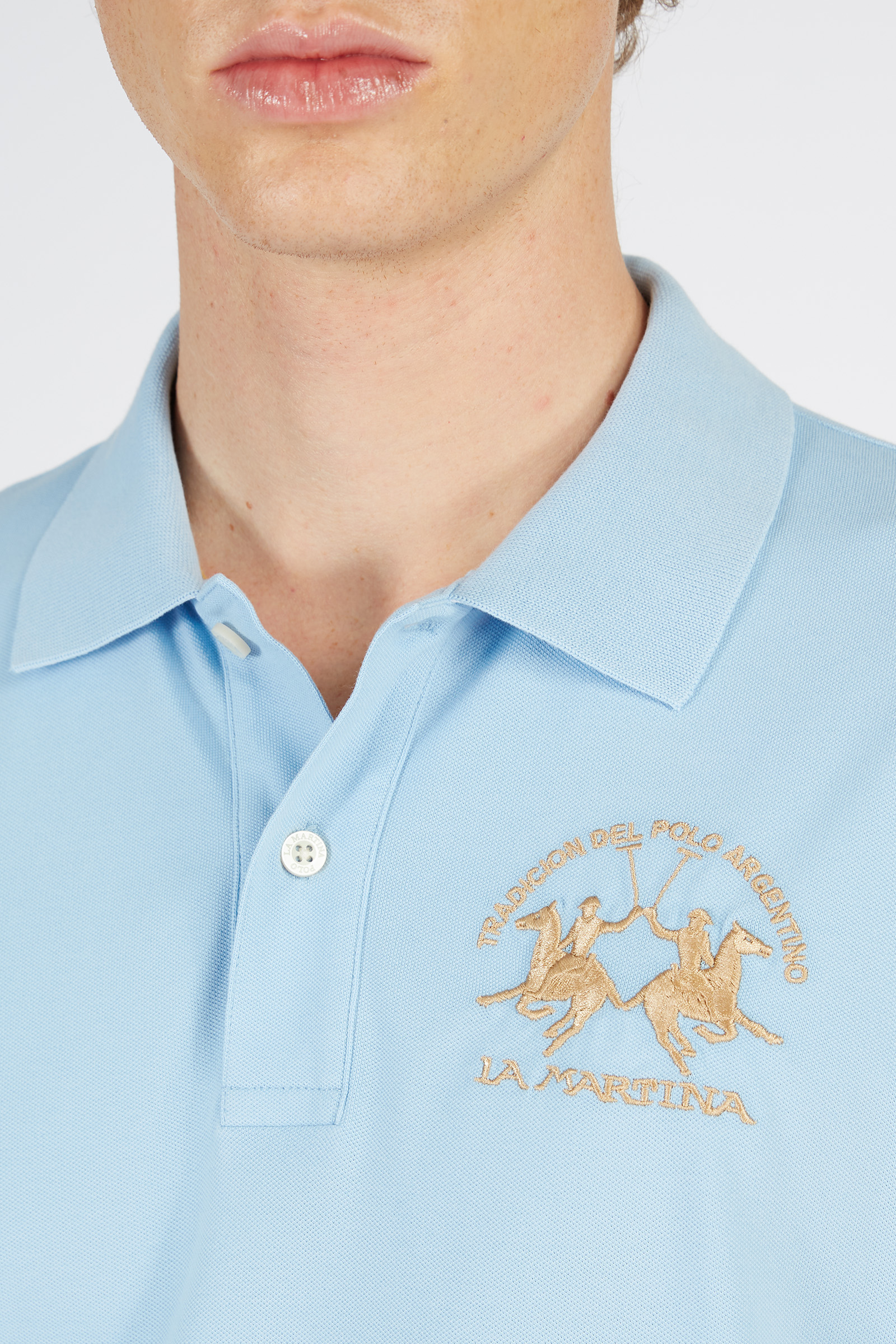 Men's polo shirt in a regular fit - Miguel Blue Bell La Martina | Shop  Online