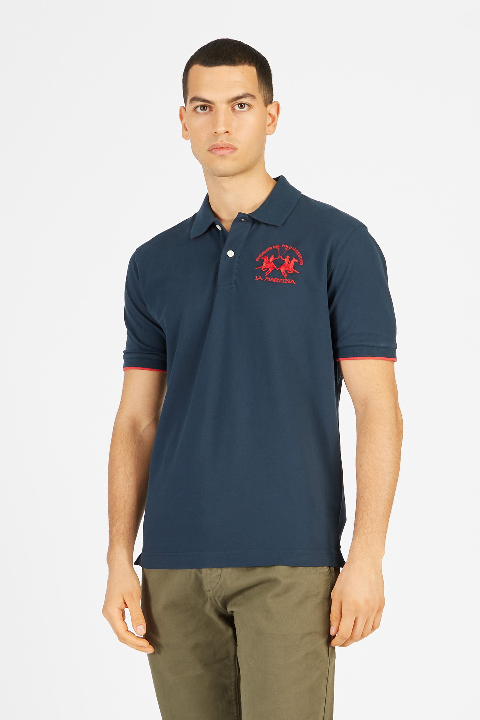 Men's polo shirt in a regular fit - Miguel Navy La Martina | Shop Online