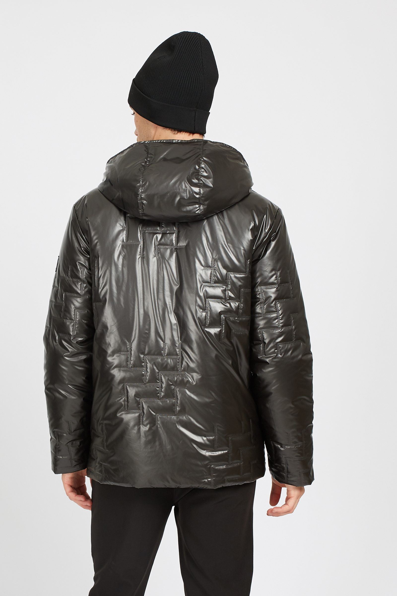 Calvin Klein Liquid Shine Puffer Jacket in Black for Men